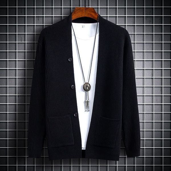 sweater knit autumn and winter young men's clothing ted cardigan fashion collar coat bottomed, White;black
sweater knit autumn and winter young men's clothing ted cardigan fashion collar coat bottomed, White;black
