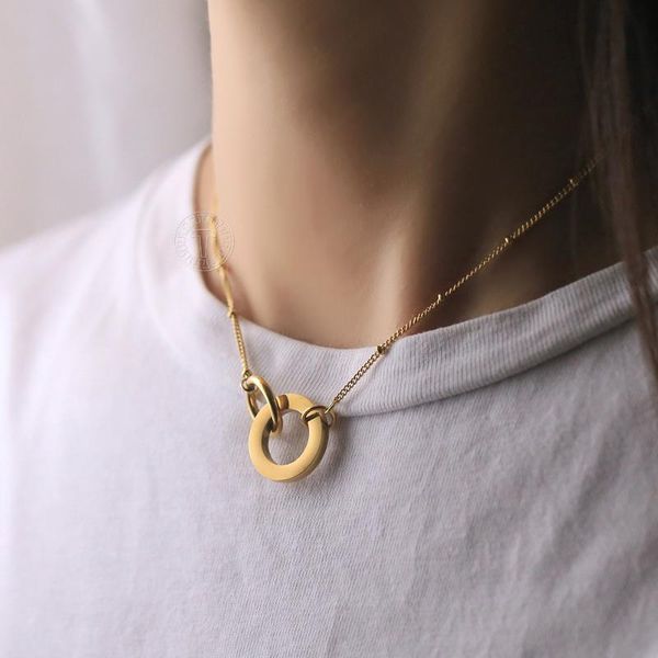 chains gold color ring pendant necklace for women stainless steel circle charm satellite link chain necklaces fashion jewelry ltns033, Silver
chains gold color ring pendant necklace for women stainless steel circle charm satellite link chain necklaces fashion jewelry ltns033, Silver