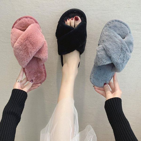slippers plush women 2021 autumn and winter korean version of cross warm home indoor floor cotton drag, Black
slippers plush women 2021 autumn and winter korean version of cross warm home indoor floor cotton drag, Black