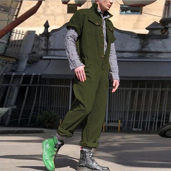 fashion men cargo overalls solid color shortsleeve multi pockets casual chic jumpsuits streetwear romper pants s-5xl men's, Black
fashion men cargo overalls solid color shortsleeve multi pockets casual chic jumpsuits streetwear romper pants s-5xl men's, Black