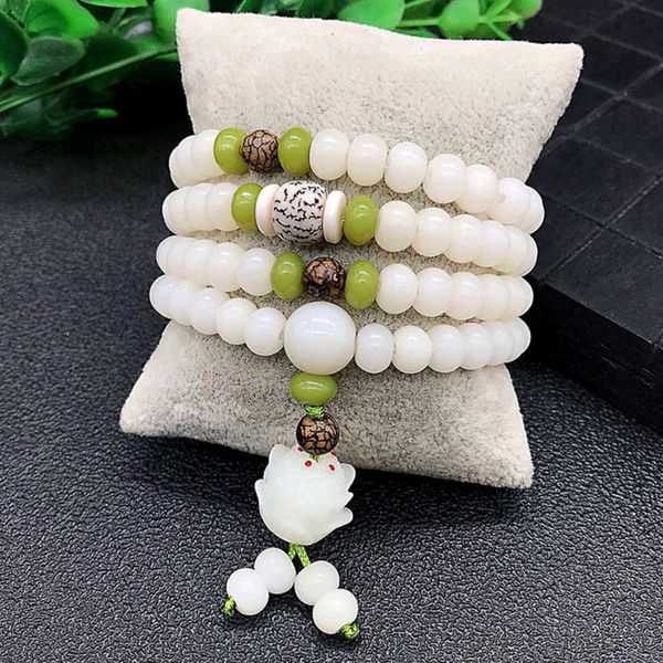 strands 108 natural white jade bodhi root with five layers of lotus pistil, multi circle buddha bead bracelet, Black
strands 108 natural white jade bodhi root with five layers of lotus pistil, multi circle buddha bead bracelet, Black