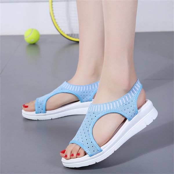 women comfortable sandals 2021 summer new knitted fabric open toe ladies non-slip casual shoes 35-43 big beach sandals female, Black
women comfortable sandals 2021 summer new knitted fabric open toe ladies non-slip casual shoes 35-43 big beach sandals female, Black