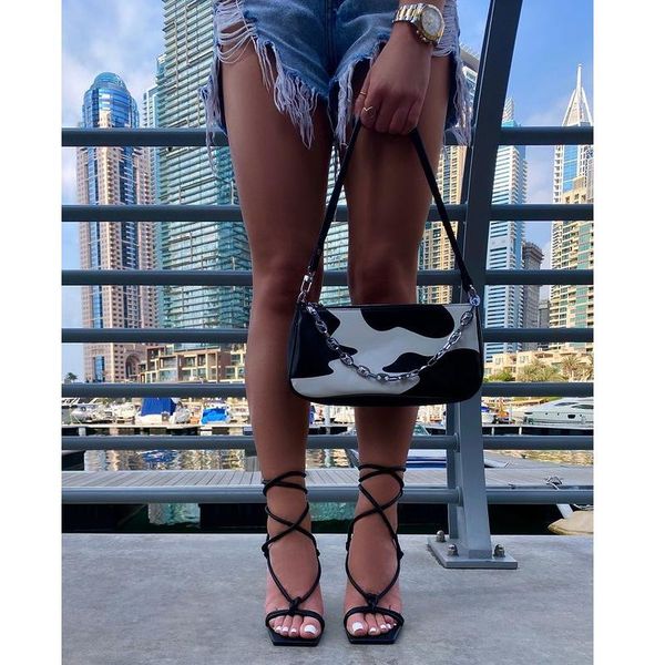 evening bags female bag fashion printing shoulder chain decoration handbag outdoor casual woman
