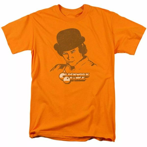 a clockwork orange alex my boy t shirt licensed horror movie tee classic orange, White;black