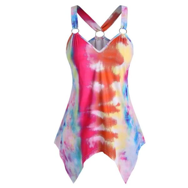 women's blouses & shirts tie-dye women vest v-neck o ring handkerchief backless ladies blouse ropa mujer plus size #srn, White
women's blouses & shirts tie-dye women vest v-neck o ring handkerchief backless ladies blouse ropa mujer plus size #srn, White
