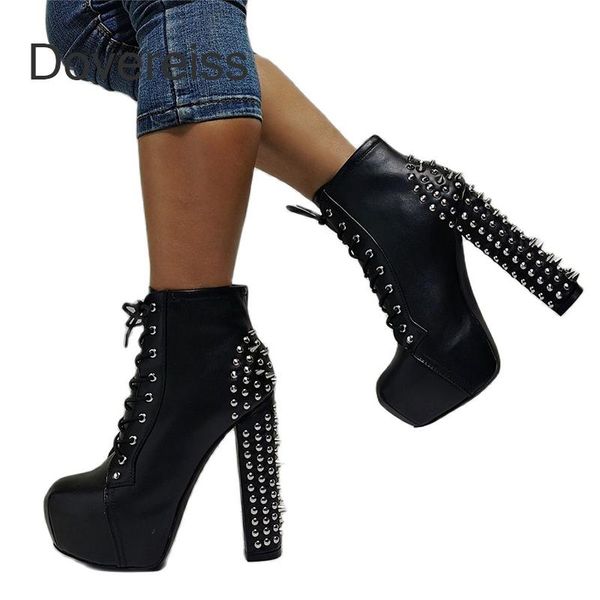 boots winter woman fashion consice shoes zipper rivets cross tied waterproof chunky heels round toe ankle 47, Black
boots winter woman fashion consice shoes zipper rivets cross tied waterproof chunky heels round toe ankle 47, Black