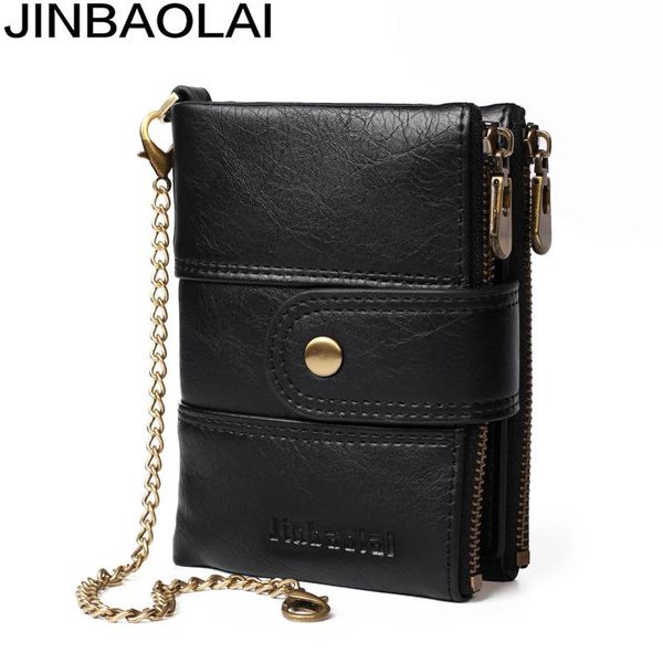 wallets jinbaolai wallet men leather vintage chain zip coin purse brand designer portemonnee, Red;black
wallets jinbaolai wallet men leather vintage chain zip coin purse brand designer portemonnee, Red;black