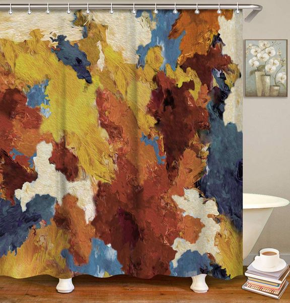 abstract art painting shower curtain, modern futuristic pattern fabric bathroom curtains set with hooks oil painting bathroom
abstract art painting shower curtain, modern futuristic pattern fabric bathroom curtains set with hooks oil painting bathroom