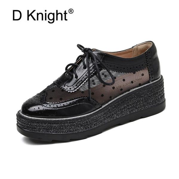 dress shoes british style lace-up single ladies pumps summer wedge heels brogues 2021 mesh platform oxford for women, Black
dress shoes british style lace-up single ladies pumps summer wedge heels brogues 2021 mesh platform oxford for women, Black