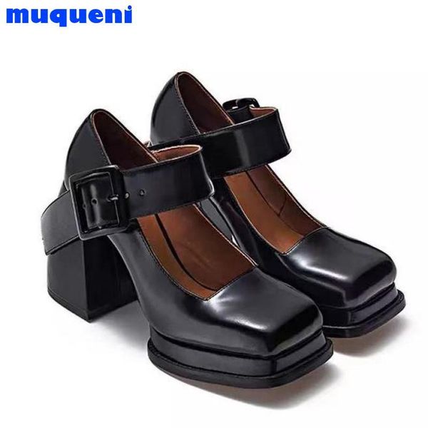 dress shoes mary jane high heels women square toe chunky platform pumps retro fashion one strap buckle leather 2021 spring, Black
dress shoes mary jane high heels women square toe chunky platform pumps retro fashion one strap buckle leather 2021 spring, Black