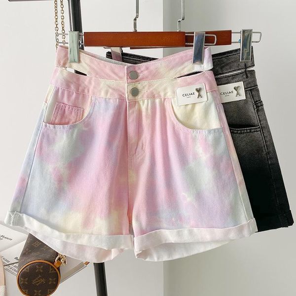 women's shorts high waist straight a line women jeans short summer camouflage pink street wear bottom fold wide leg harajuku 2021, White;black
women's shorts high waist straight a line women jeans short summer camouflage pink street wear bottom fold wide leg harajuku 2021, White;black