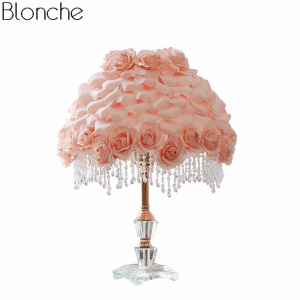 table lamps nordic rose flower lamp for living room crystal base stand desk light bedroom bedside wedding decor fixtures
table lamps nordic rose flower lamp for living room crystal base stand desk light bedroom bedside wedding decor fixtures