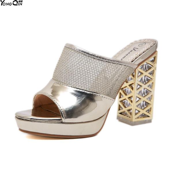spring summer crystal thick waterproof sandals high heel female women slippers, Black
spring summer crystal thick waterproof sandals high heel female women slippers, Black