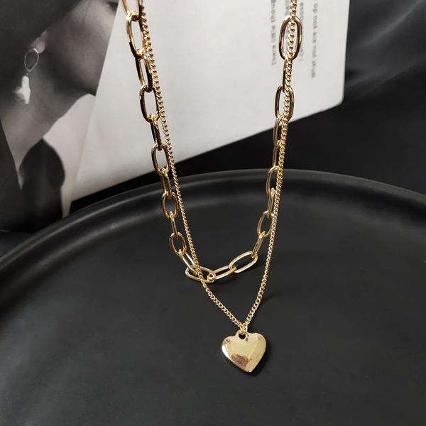 pendant necklaces fashion necklace personality two-piece choker temperament contracted love small hoodie chain women jewelry gift, Silver
pendant necklaces fashion necklace personality two-piece choker temperament contracted love small hoodie chain women jewelry gift, Silver