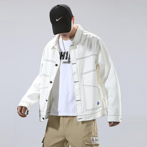 men's jackets denim jacket men spring and autumn korean trend loose casual plus size clothes harajuku clothing, Black;brown
men's jackets denim jacket men spring and autumn korean trend loose casual plus size clothes harajuku clothing, Black;brown