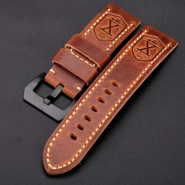 watch bands hand-made leather watchband, 24 26mm brown suitable for pam111 441 italian first layer strap, Black;brown
watch bands hand-made leather watchband, 24 26mm brown suitable for pam111 441 italian first layer strap, Black;brown