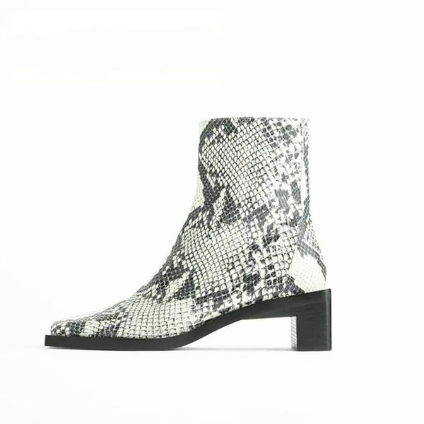 boots women square toe fashion short thick heel mid-heel zipper snake print women's shoes ankle zapatos de mujer, Black
boots women square toe fashion short thick heel mid-heel zipper snake print women's shoes ankle zapatos de mujer, Black