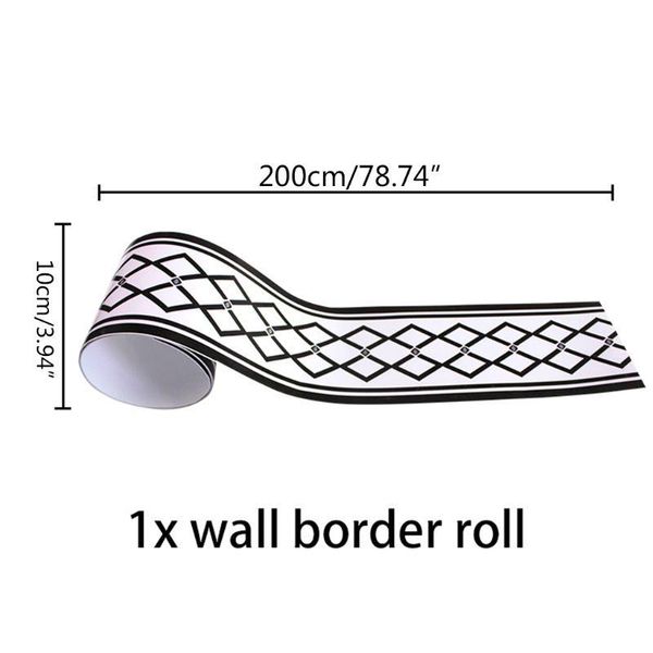 wall stickers 1roll geometric pattern waist lines self-adhesive waterproof removable border for home decoration
wall stickers 1roll geometric pattern waist lines self-adhesive waterproof removable border for home decoration