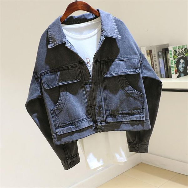 women's jackets gowyimmes 2021 autumn korean version women's jeans coat short blue jacket slim denim women paragraph outwear 1020, Black;brown
women's jackets gowyimmes 2021 autumn korean version women's jeans coat short blue jacket slim denim women paragraph outwear 1020, Black;brown