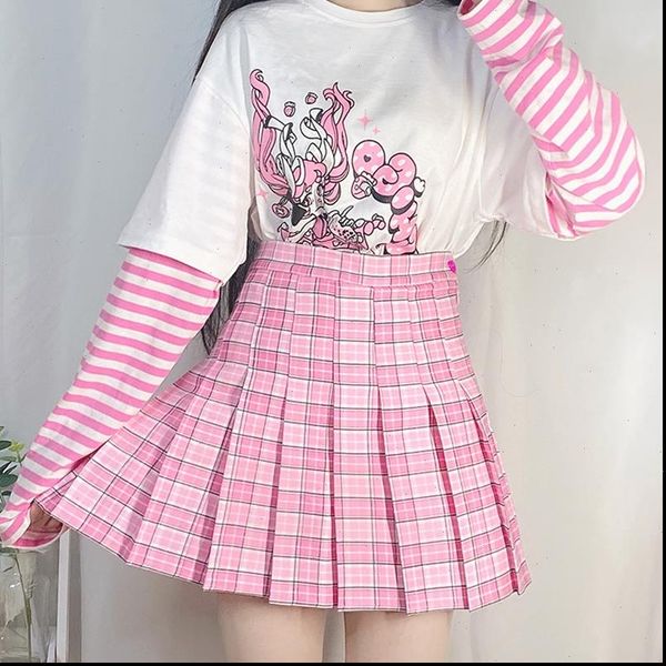 harajuku sweet plaid summer cute women skirts soft high waist mini kawaii pink pleated girl, Black
harajuku sweet plaid summer cute women skirts soft high waist mini kawaii pink pleated girl, Black