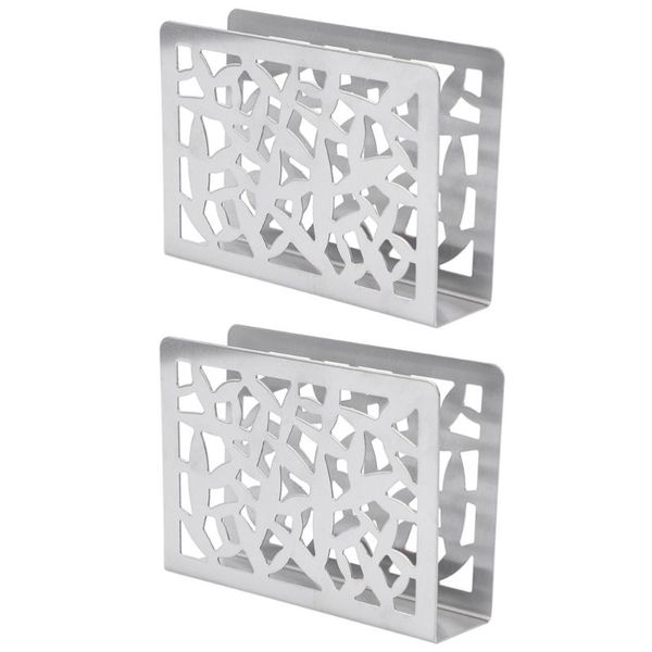 set 2 pcs stainless steel napkin holders table stand storage racks (silver) toilet paper
set 2 pcs stainless steel napkin holders table stand storage racks (silver) toilet paper