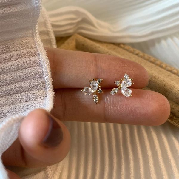 stud morivovog 925 sterling silver zircon flower small earrings girls 14k gold chic luxury ladies friendship jewelry, Golden;silver
stud morivovog 925 sterling silver zircon flower small earrings girls 14k gold chic luxury ladies friendship jewelry, Golden;silver