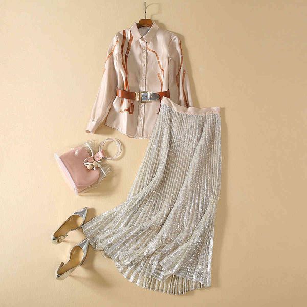 two piece dress european and american women's clothing autumn style position printed long sleeve shirt beaded skirt fashion suit ujtc, White
two piece dress european and american women's clothing autumn style position printed long sleeve shirt beaded skirt fashion suit ujtc, White