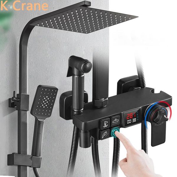 digital shower set bathroom thermostatic system wall mount cold mixer bath faucet square head spa rain bathtub grifo sets
digital shower set bathroom thermostatic system wall mount cold mixer bath faucet square head spa rain bathtub grifo sets