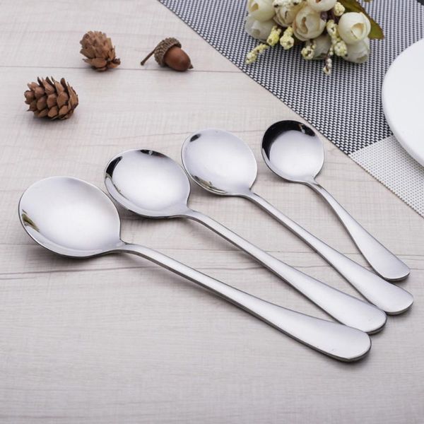 spoons 6pcs stainless steel round spoon long handle thick dessert tea el western tableware soup kitchen accessorie
spoons 6pcs stainless steel round spoon long handle thick dessert tea el western tableware soup kitchen accessorie
