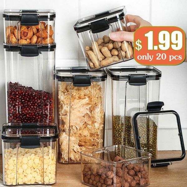 storage bottles & jars dry food box containers transparent stackable kitchen spaghetti noodles sealed tank organizers
storage bottles & jars dry food box containers transparent stackable kitchen spaghetti noodles sealed tank organizers