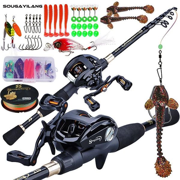 sougayilang 1.8-2.4m portable fishing rod and 12+1bb 6.3:1 gear ratio reel tackle combo
sougayilang 1.8-2.4m portable fishing rod and 12+1bb 6.3:1 gear ratio reel tackle combo