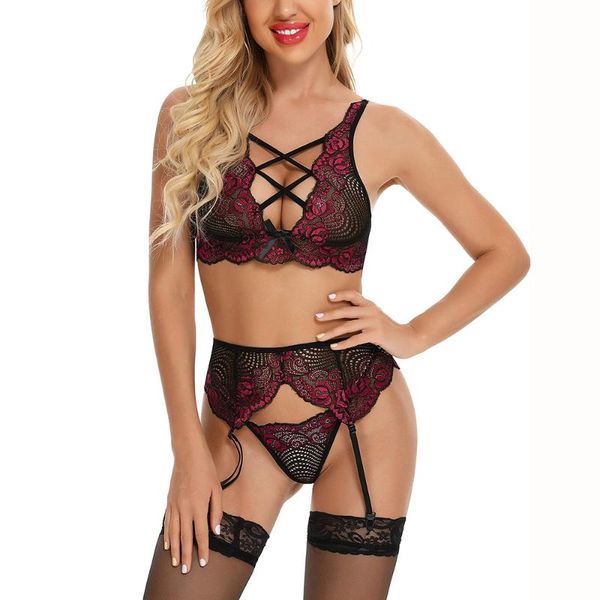 bras sets embroidery lace lingerie set transparent porno open crotch underwear intimates bra with garter g-string bandage nightwear, Red;black
bras sets embroidery lace lingerie set transparent porno open crotch underwear intimates bra with garter g-string bandage nightwear, Red;black