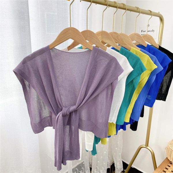 bow ties korean women solid color knitted fake collars female dress shirt detachable collar half shawl decorative small cape, Black;gray
bow ties korean women solid color knitted fake collars female dress shirt detachable collar half shawl decorative small cape, Black;gray