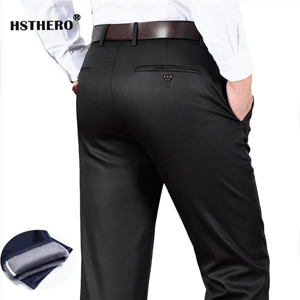 loose winter mens suit pants warm fleece thick long business trousers soft work slim fit plus size 40 42 men's, Black
loose winter mens suit pants warm fleece thick long business trousers soft work slim fit plus size 40 42 men's, Black