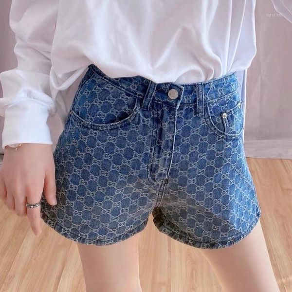 high waist denim shorts women's 2021 spring and summer retro style loose fragrance straight leg pants tide jeans, Blue
high waist denim shorts women's 2021 spring and summer retro style loose fragrance straight leg pants tide jeans, Blue