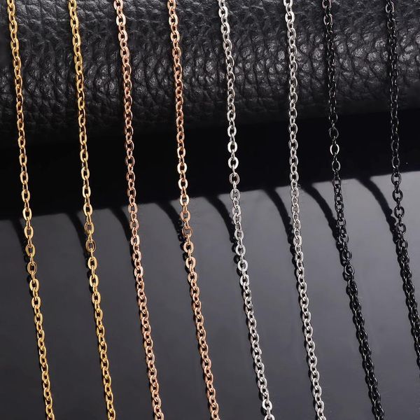 necklaces pendants wholesale 10pcs/lot chains necklace 1.5mm/2mm men women gold/steel/black stainless steel link cuban chain for jewelry, Silver
necklaces pendants wholesale 10pcs/lot chains necklace 1.5mm/2mm men women gold/steel/black stainless steel link cuban chain for jewelry, Silver