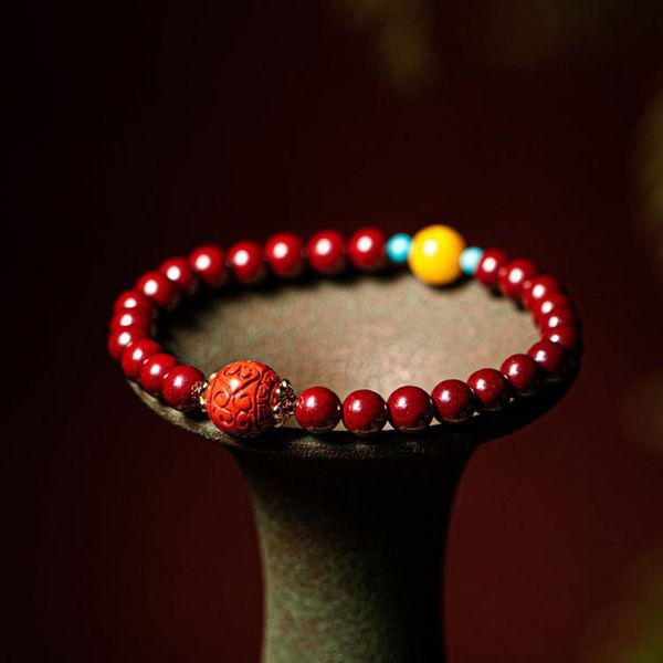 beaded, strands high content cinnabar back grain hand string raw ore purple gold fortune na fu bracelet female exorcism beads rosary, Black
beaded, strands high content cinnabar back grain hand string raw ore purple gold fortune na fu bracelet female exorcism beads rosary, Black