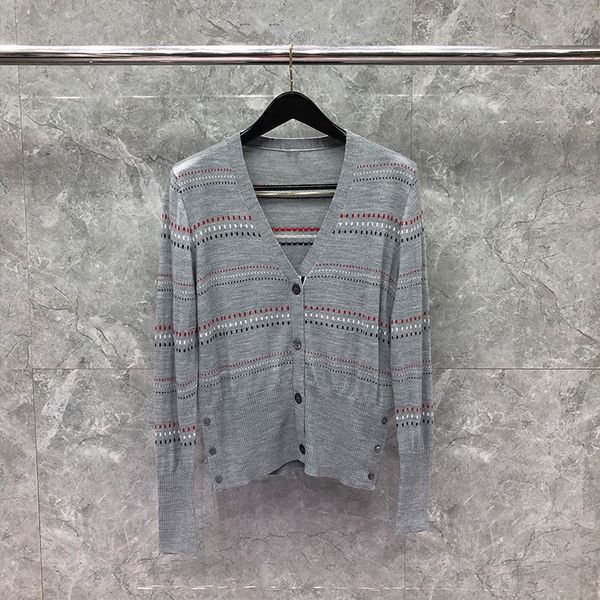 sweater dongguan daizhiying tb cardigan women's hem red, white and blue wool knitted coat, White;black