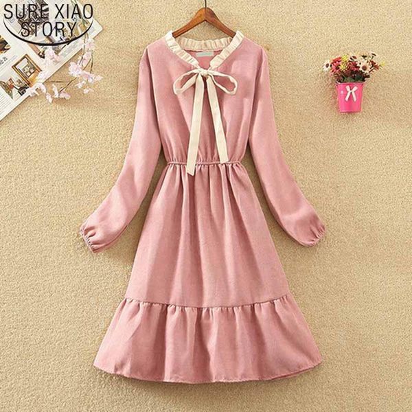 elegant a-line dresses french style sweet bow dress women high waist long ruffles female fall sleeve midi 12069 casual, Black;gray
elegant a-line dresses french style sweet bow dress women high waist long ruffles female fall sleeve midi 12069 casual, Black;gray