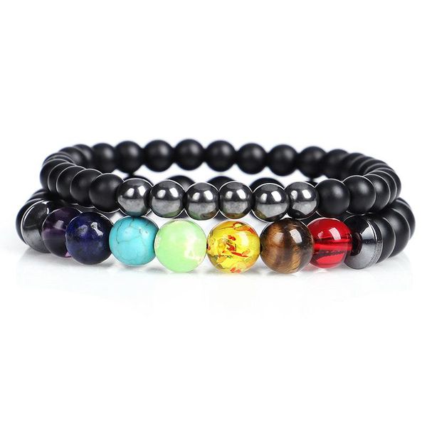 charm bracelets 2pcs/set 7 chakra couple bracelet balance buddha reiki prayer natual black matte stone beads yoga strand for women men, Golden;silver
charm bracelets 2pcs/set 7 chakra couple bracelet balance buddha reiki prayer natual black matte stone beads yoga strand for women men, Golden;silver
