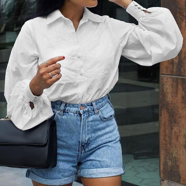 elegant lantern sleeve fashion blouses women shirts 5xl celmia autumn lapel long pleated casual solid tunic blusas 7 women's &, White
elegant lantern sleeve fashion blouses women shirts 5xl celmia autumn lapel long pleated casual solid tunic blusas 7 women's &, White