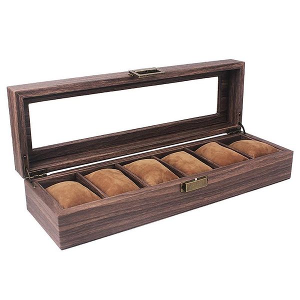 watch boxes & cases 6 grids box wooden case holder organizer storage for quartz watches jewelry display gift, Black;blue
watch boxes & cases 6 grids box wooden case holder organizer storage for quartz watches jewelry display gift, Black;blue