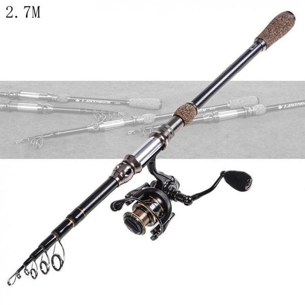 2.7m carbon lure fishing rod spinning 5 section ultra light travel fiber pole tackle boat rods
2.7m carbon lure fishing rod spinning 5 section ultra light travel fiber pole tackle boat rods