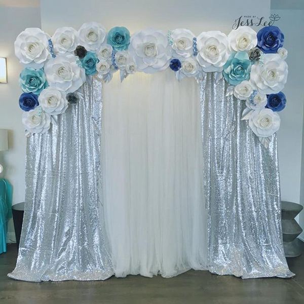 table cloth b·y 2 yards 180x125cm diy 3mm sequin fabric sparkly silver glitter for clothes stage party wedding home decor-5.23
table cloth b·y 2 yards 180x125cm diy 3mm sequin fabric sparkly silver glitter for clothes stage party wedding home decor-5.23