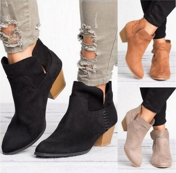 boots women ankle shoes woman chunky high heels vintage faux suede slip on autumn booties sapato feminino zapatos de mujerta1186, Black
boots women ankle shoes woman chunky high heels vintage faux suede slip on autumn booties sapato feminino zapatos de mujerta1186, Black