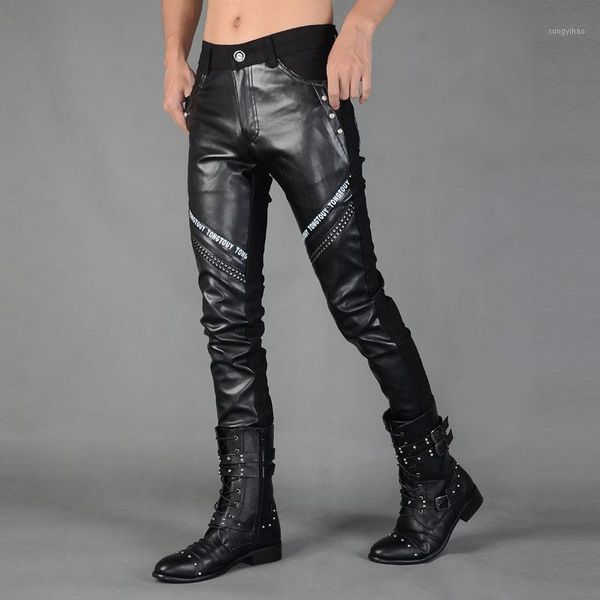 men's pants fashion personalities youth night clubs zippers stage performances leather motorcycles hairstylists trousers, Black
men's pants fashion personalities youth night clubs zippers stage performances leather motorcycles hairstylists trousers, Black