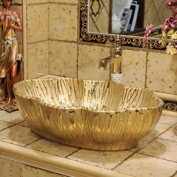 bath accessory set european style table basin gold ceramic light luxury creative art washbasin beauty salon bathroom
bath accessory set european style table basin gold ceramic light luxury creative art washbasin beauty salon bathroom