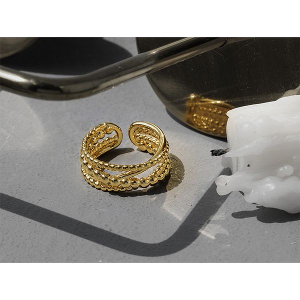 vacuum plating korean version ins winding multi bead round cross opening ring female minority versatile personality copper, Silver
vacuum plating korean version ins winding multi bead round cross opening ring female minority versatile personality copper, Silver