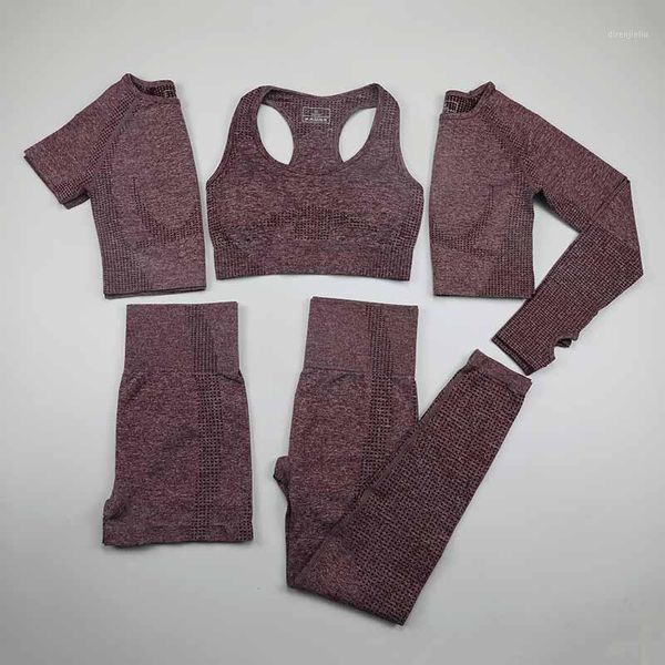 yoga outfits seamless set 5pcs workout sport wear gym clothing short/long sleeve crop women vital high waist running leggings sports1, White;red
yoga outfits seamless set 5pcs workout sport wear gym clothing short/long sleeve crop women vital high waist running leggings sports1, White;red