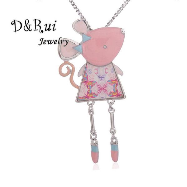 pendant necklaces pink mice statement necklace animal alloy enamel collar chains choker jewelry 2021 fashion women kid girls, Silver
pendant necklaces pink mice statement necklace animal alloy enamel collar chains choker jewelry 2021 fashion women kid girls, Silver